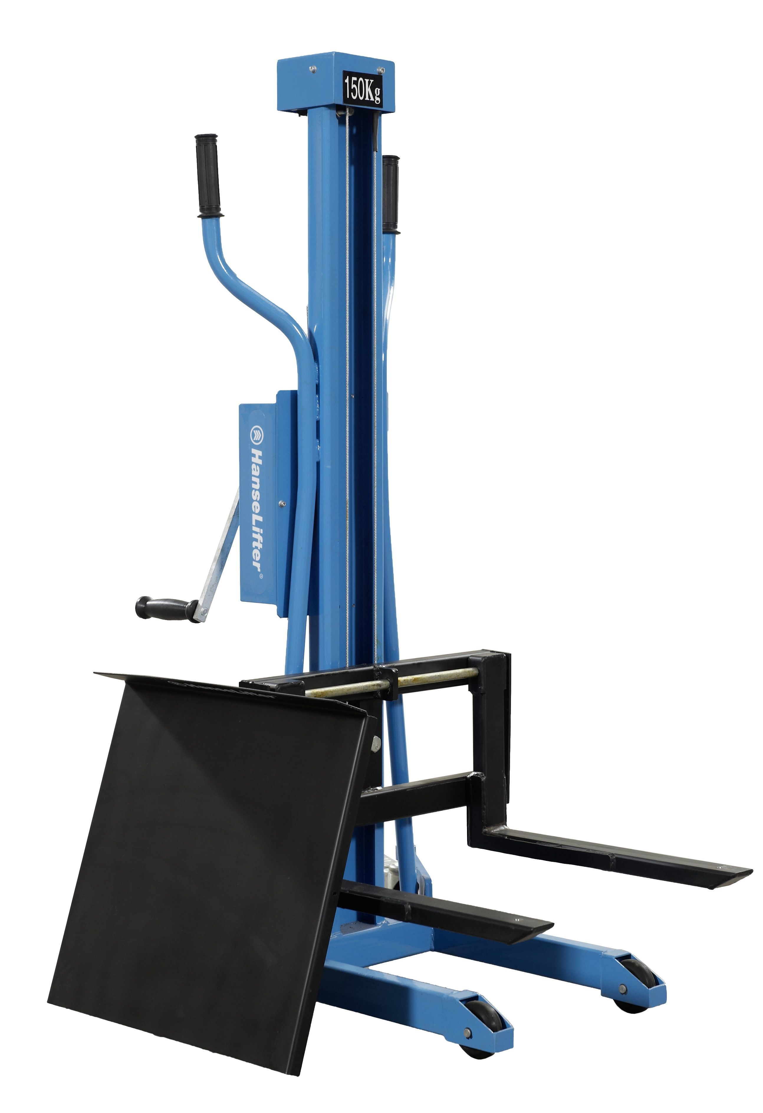 manueller Handwinden-Hochhubwagen mit Plattform Typ HWHH Manueller Hochhubwagen mit Handwinde Typ HWHH80