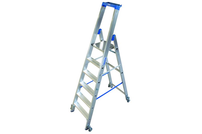 Stabilo Stufen-Stehleiter fahrbar