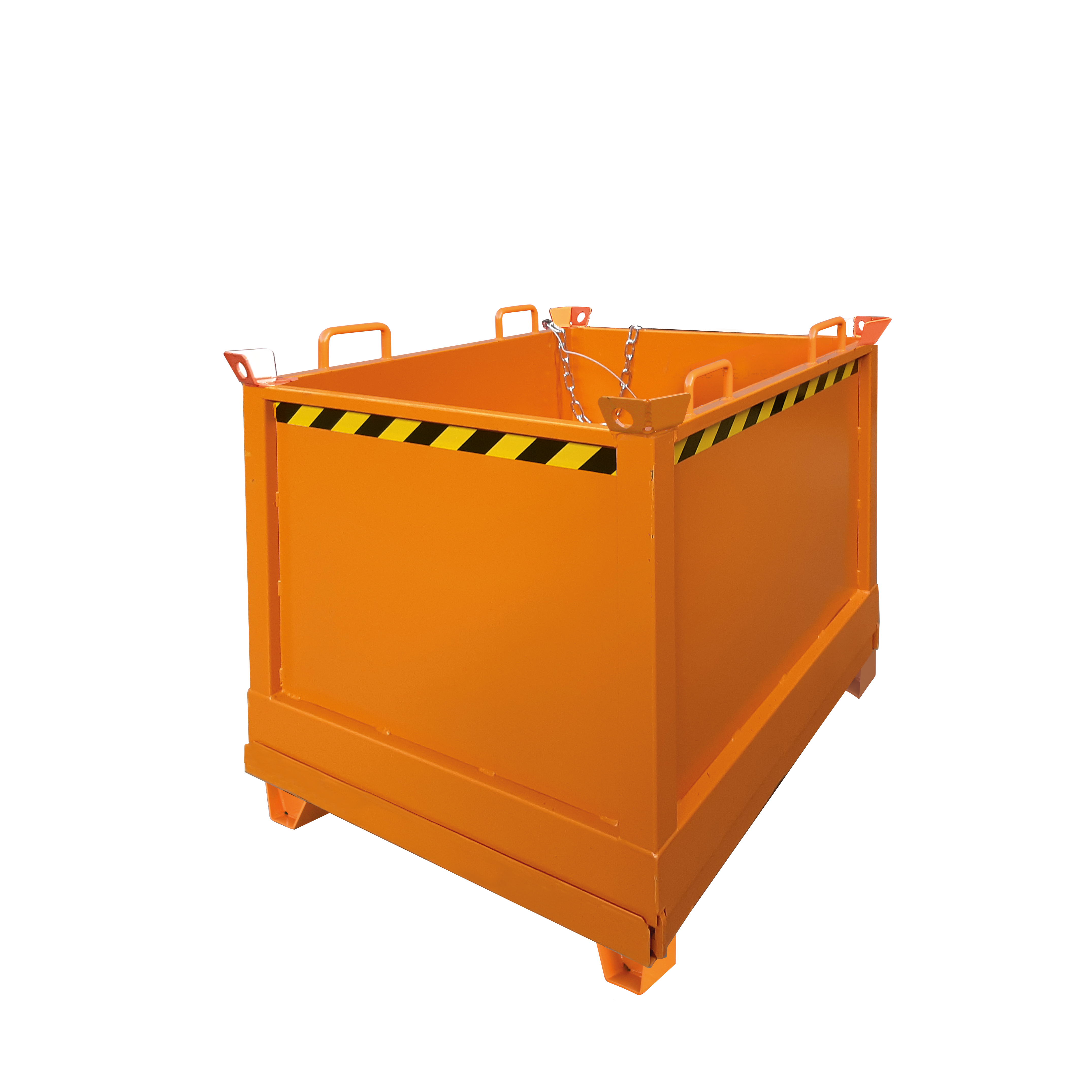 Klappbodenbehälter, 1000 kg, 500 Liter reinorange