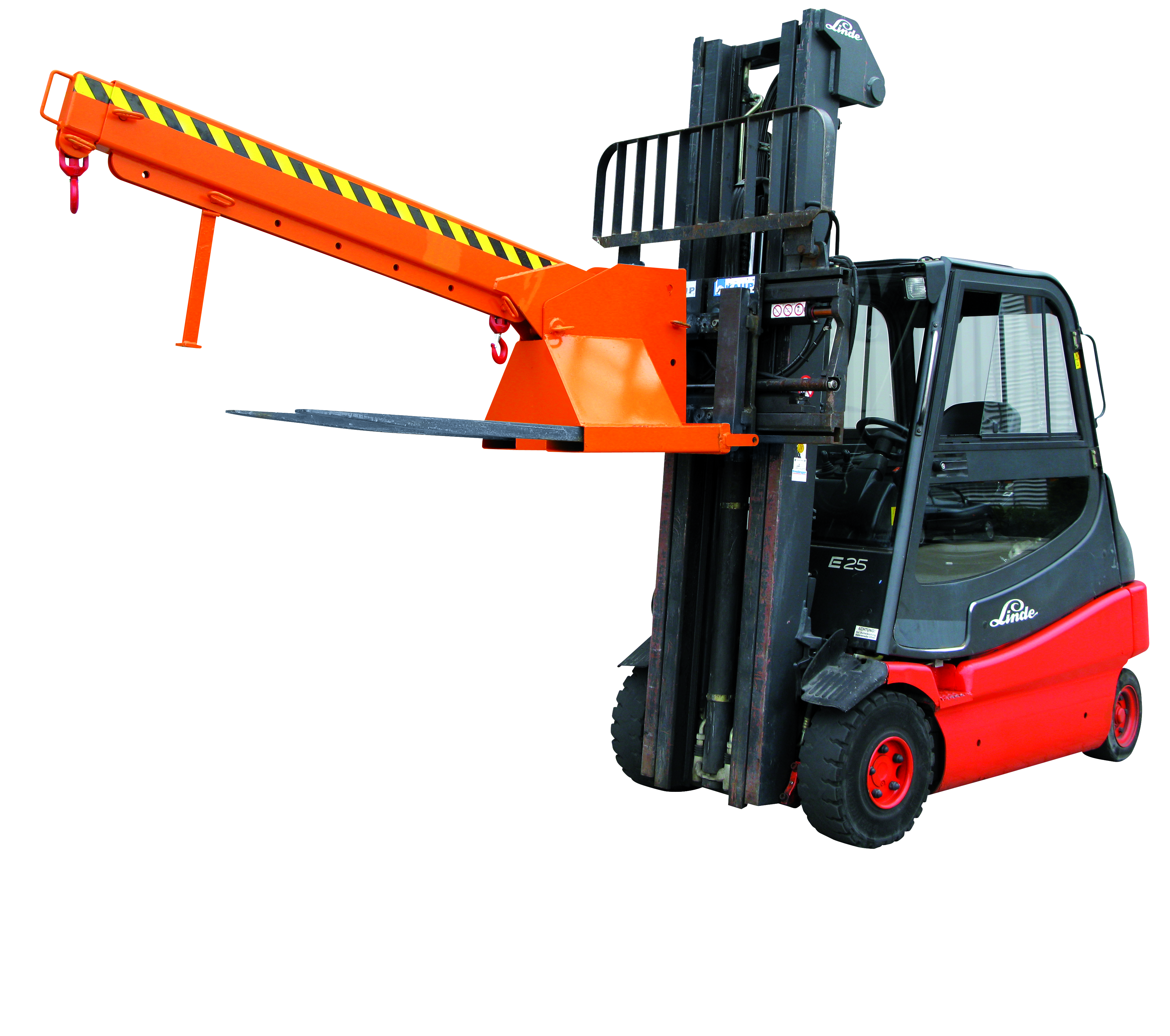 Kranarm teleskopierbar und höhenverstellbar, 2500 kg,  reinorange