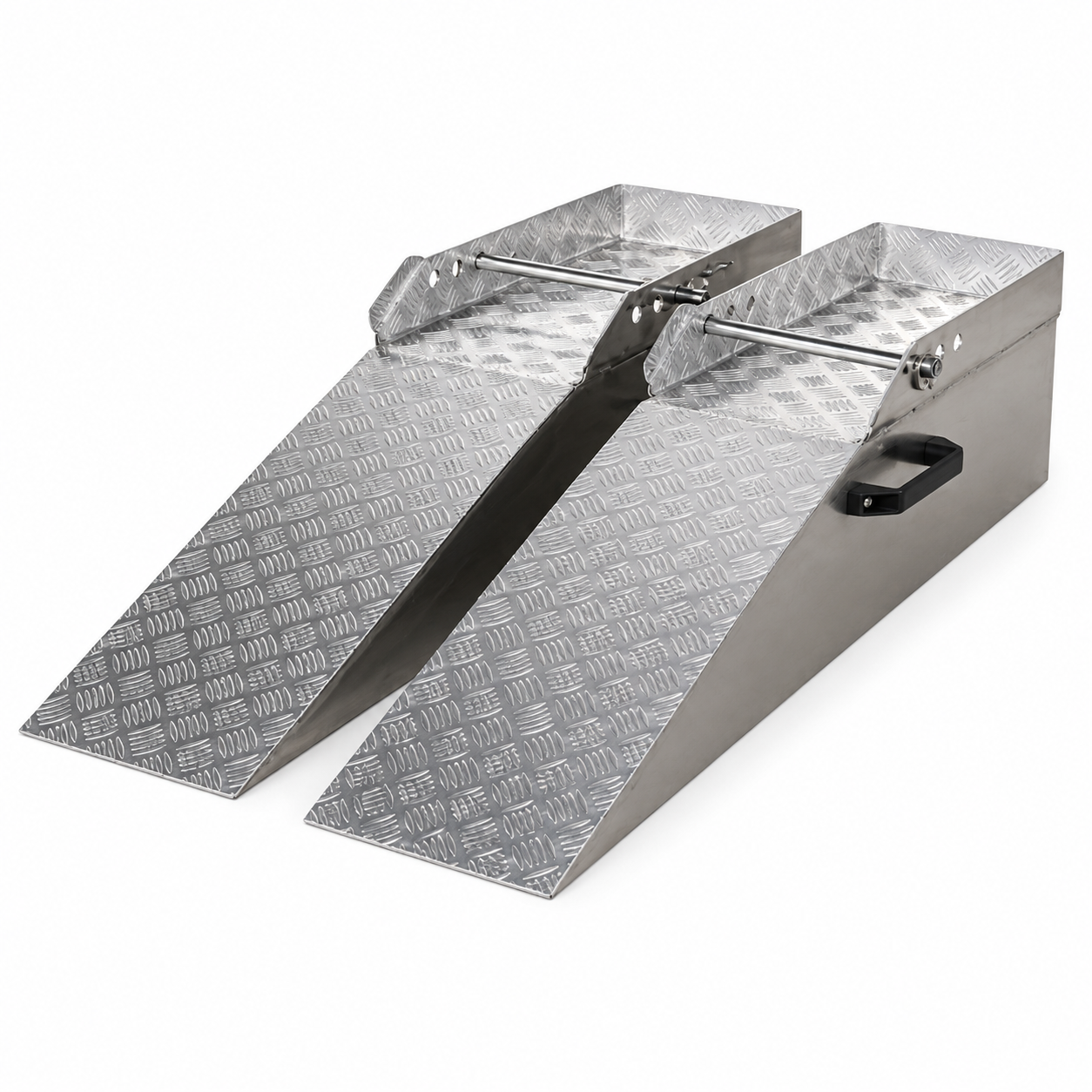 Aluminium-Laderampe für Gabelstapler mit hoher Tragkraft für sicheres Auffahren