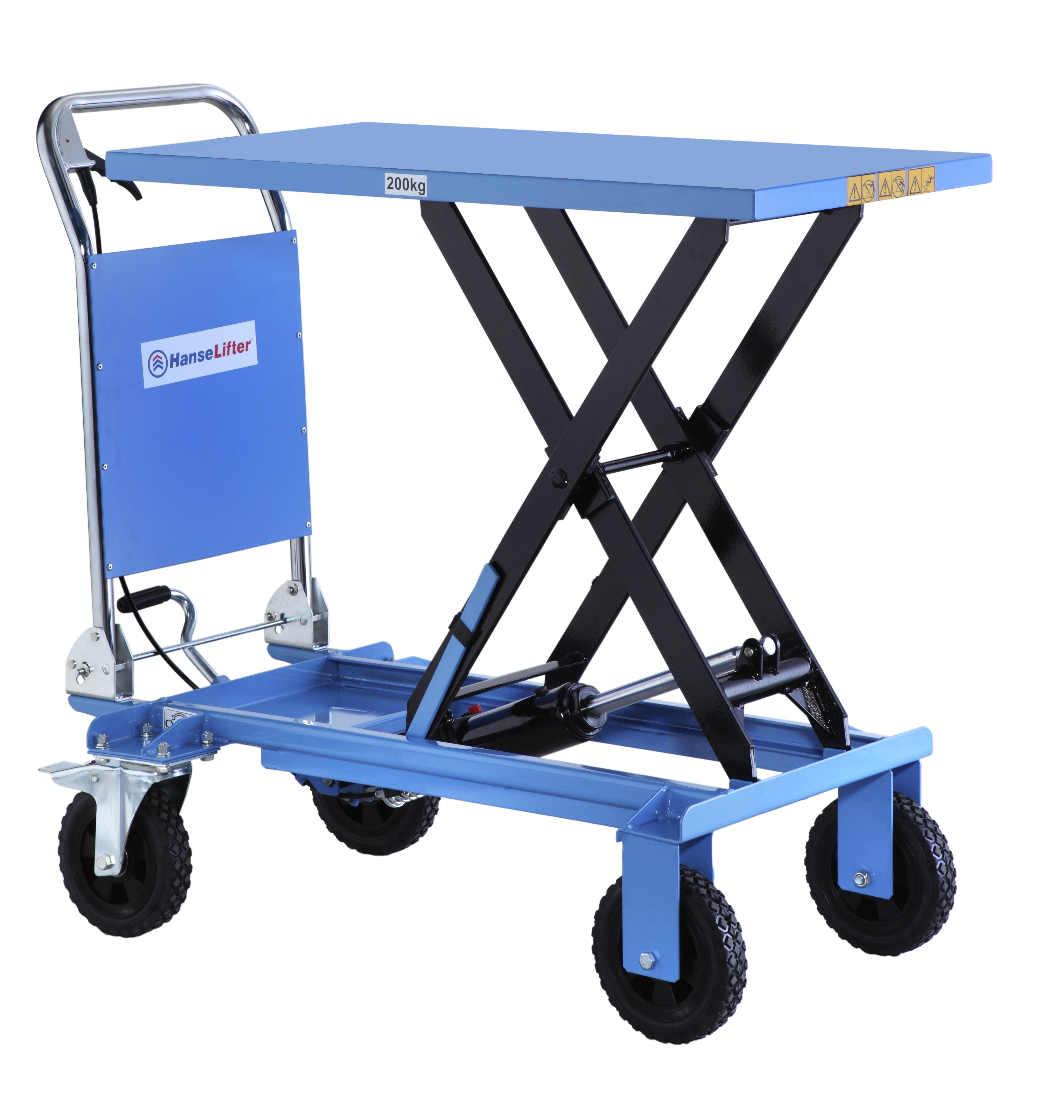 Geländehubtischwagen Typ SPAG 200 für unebenes Gelände Geländehubtischwagen Typ SPAG 200 für unebenes Gelände