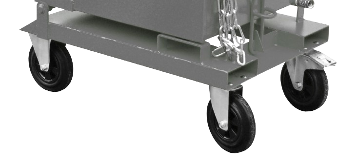 Lenk- und Bockrollen aus Vollgummi Lenk- und Bockrollen aus Vollgummi