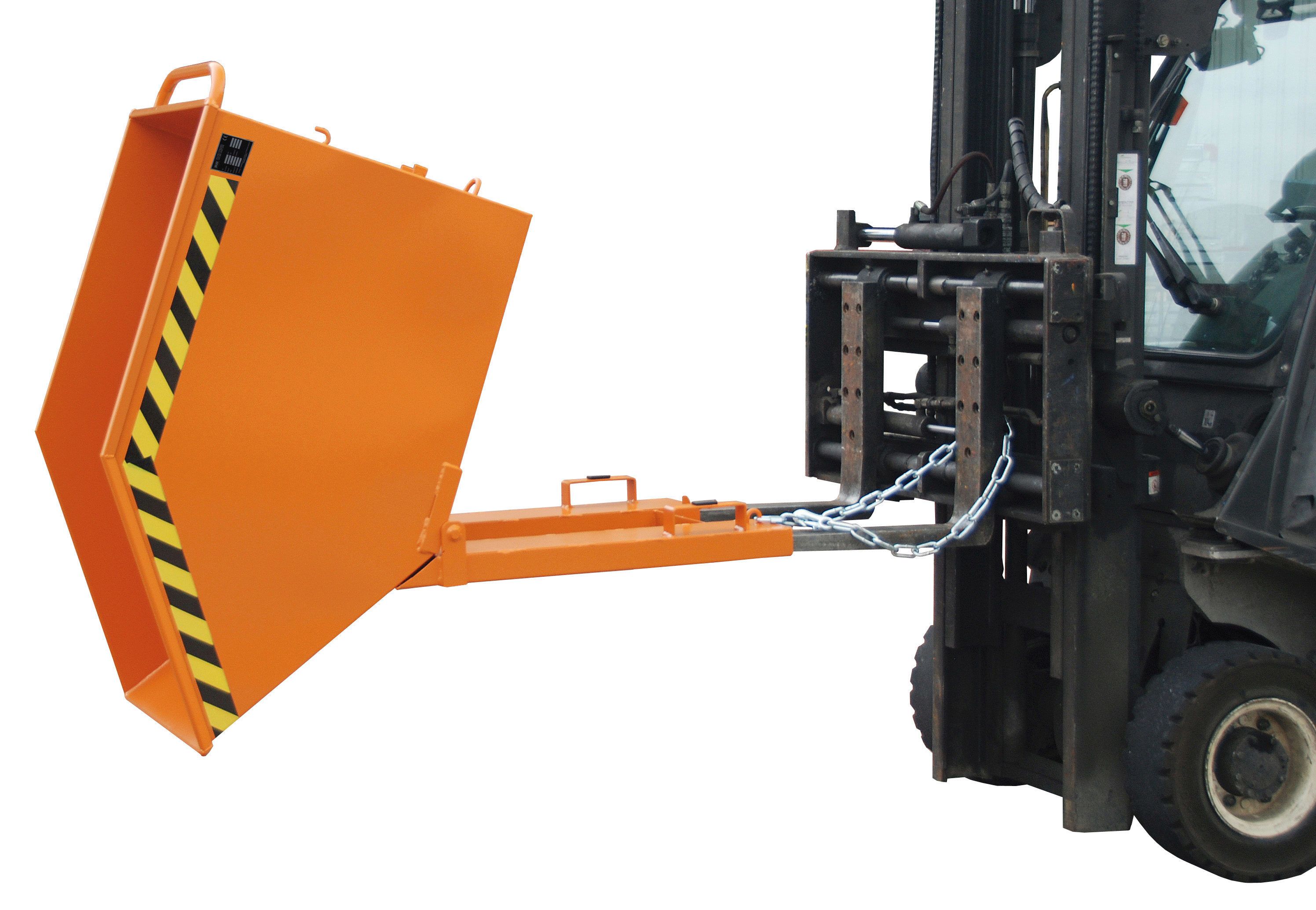 Kippmulde Typ KK lackiert in RAL2000 Kippmulde Typ KK/KN