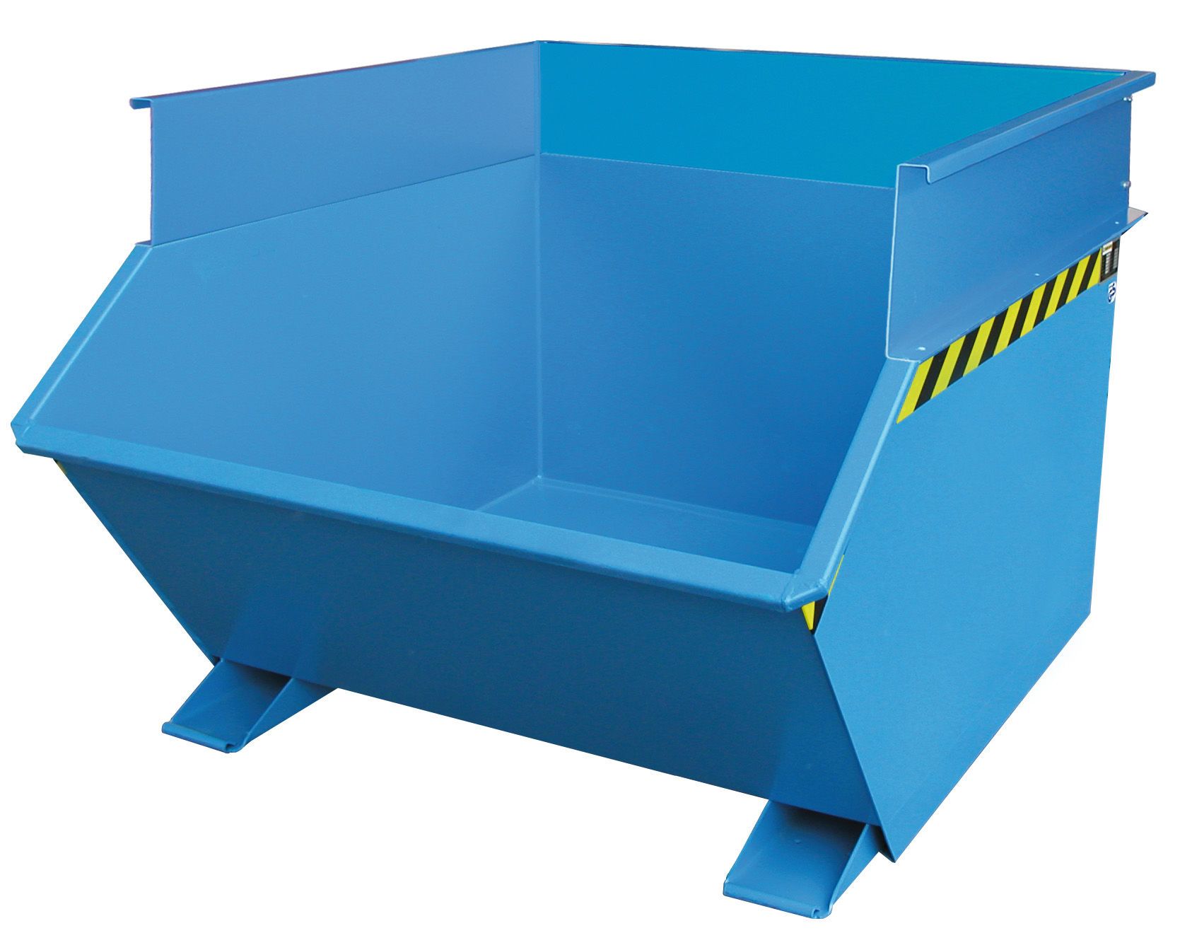 Kippbehälter Typ GU lackiert in RAL5012 Kippbehälter Typ GU