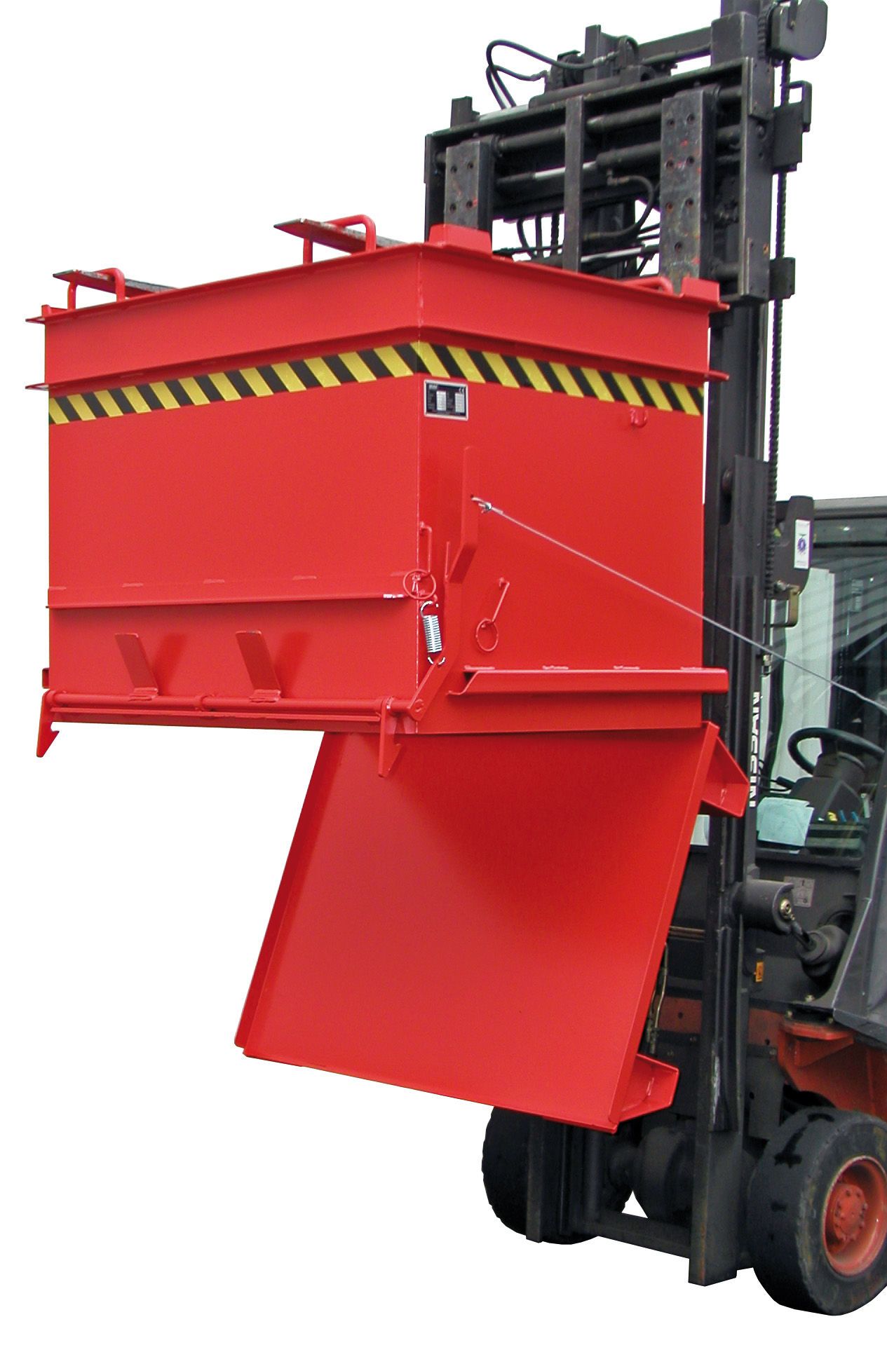 Baustoff-Container Typ BC lackiert in RAL3000 Baustoff-Container Typ BC