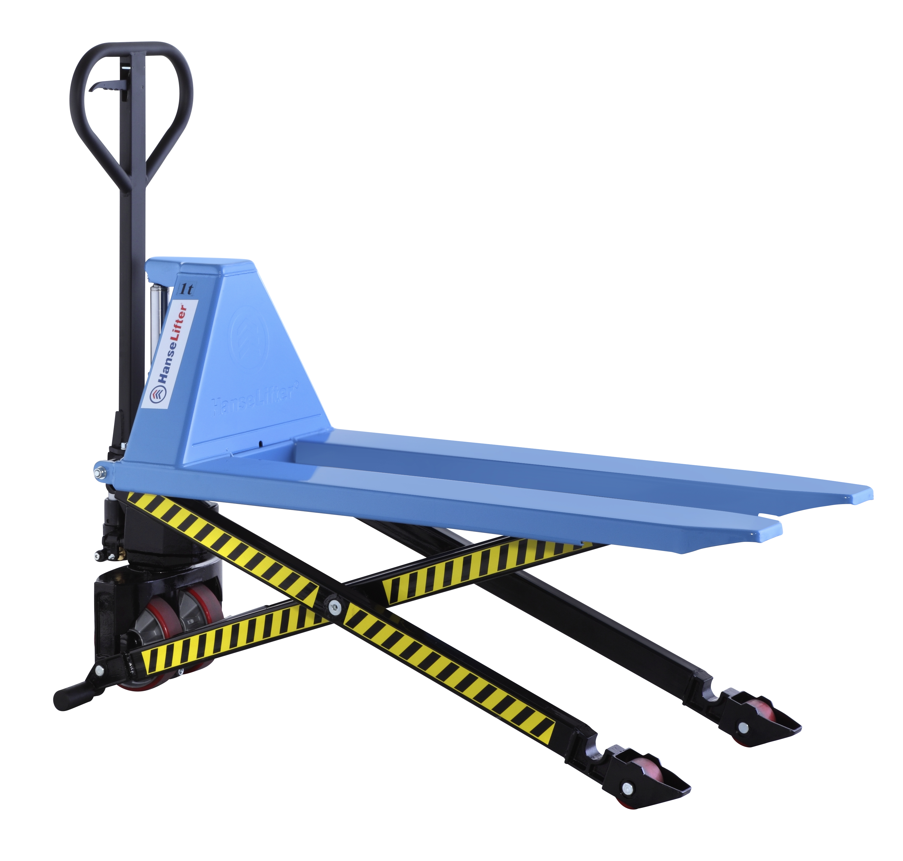 Hanselifter Scherenhubwagen Typ JF-PU mit Schnellhub in Seitenansicht