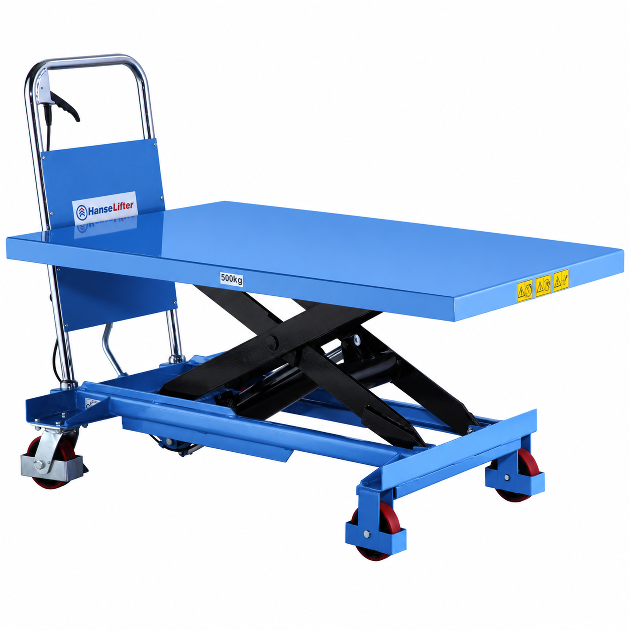 Hanselifter Hubtischwagen SPB500 mit großer XL-Plattform Typ SPB500