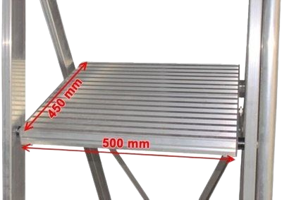 Stabilo Stufen-Stehleiter mit großer Standplattform 4 Stufen