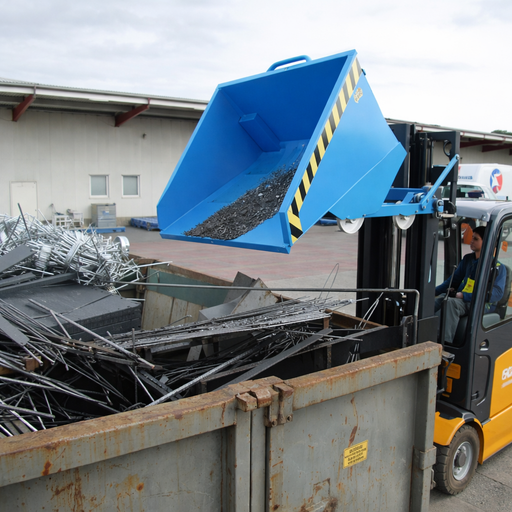 Bauer Südlohn Spänebehälter Typ SKM 75 verzinkt